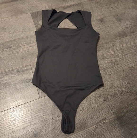 Hollister Tops - Hollister Dark Gray Bodysuit